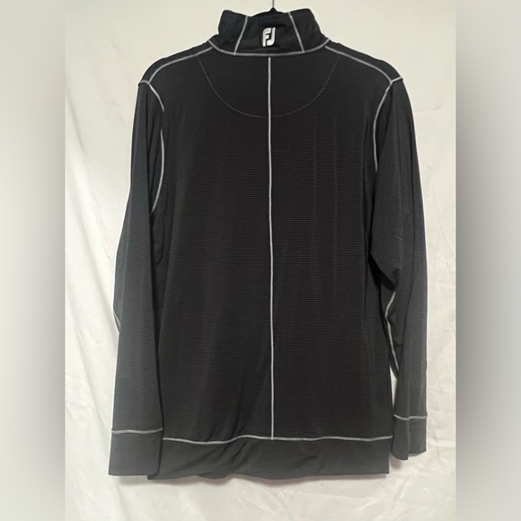 FOOTJOY FJ Performance 1/2 Zip Golf Shirt / Jacket Outdoor Long Sleeve Striped - Picture 4 of 6